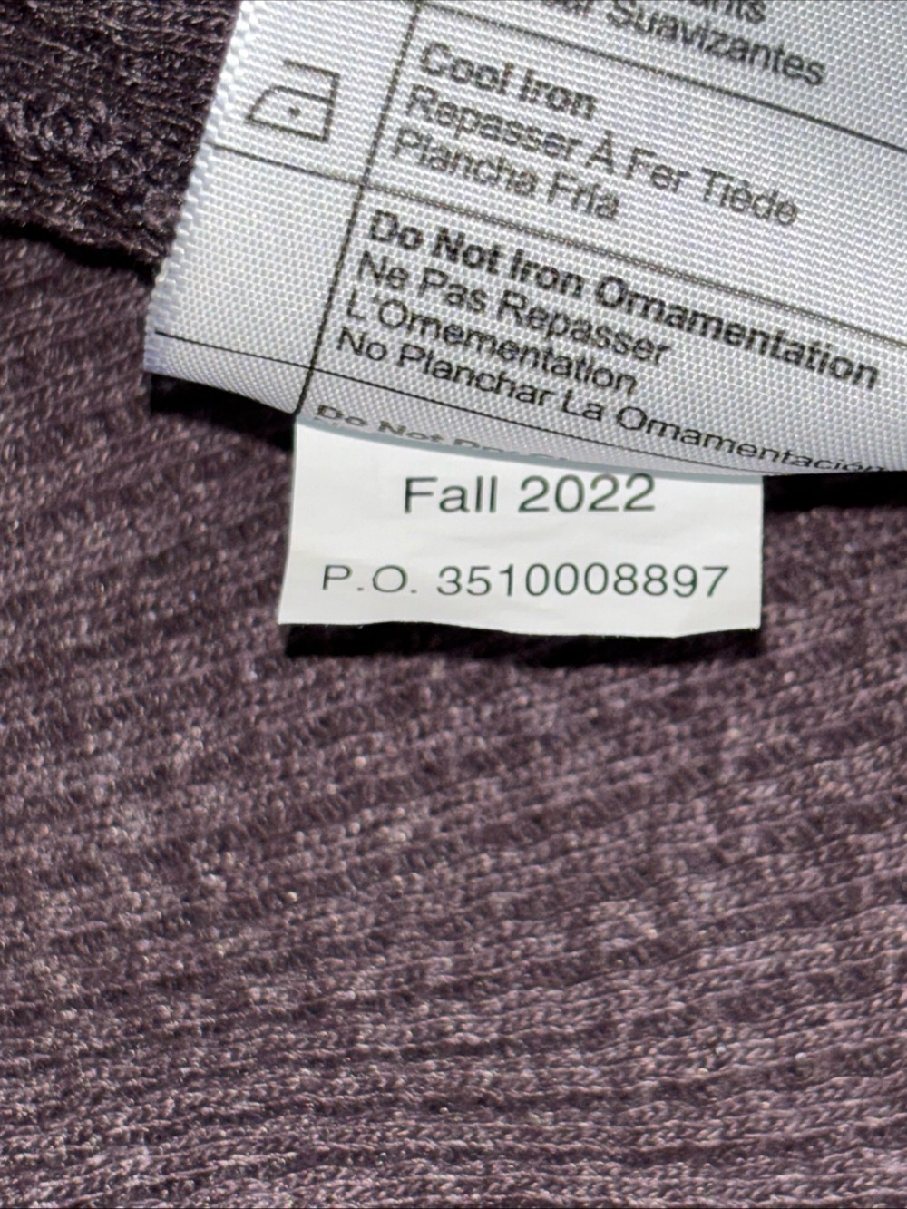 Carhartt Womens Waffle-Knit Hooded Top  -  Plum - Picture 12 of 12
